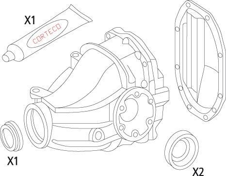 CORTECO Gasket Set, differential Article number: 19535815 cheaply