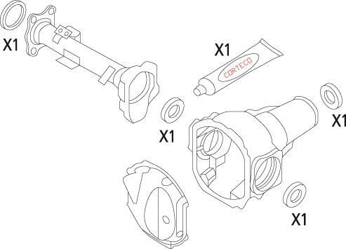 CORTECO Gasket Set, differential Article number: 19535826 cheaply