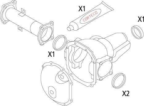 CORTECO Gasket Set, differential Article number: 19535827 cheaply