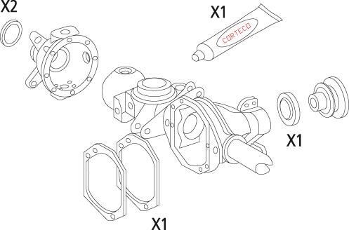 CORTECO Gasket Set, differential Article number: 19535844 cheaply