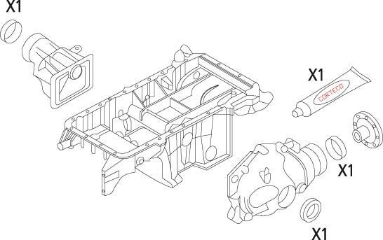 CORTECO Gasket Set, differential Article number: 19535862 cheaply