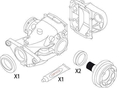 CORTECO Gasket Set, differential Article number: 19535940 cheaply
