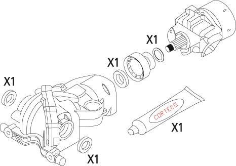 CORTECO Gasket Set, differential Article number: 19535955 cheaply