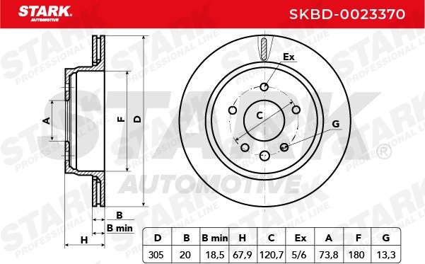STARK Brake disc Article number: SKBD-0023370 cheaply