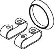 DINEX Mounting Kit, exhaust manifold Article number: 74836 cheaply