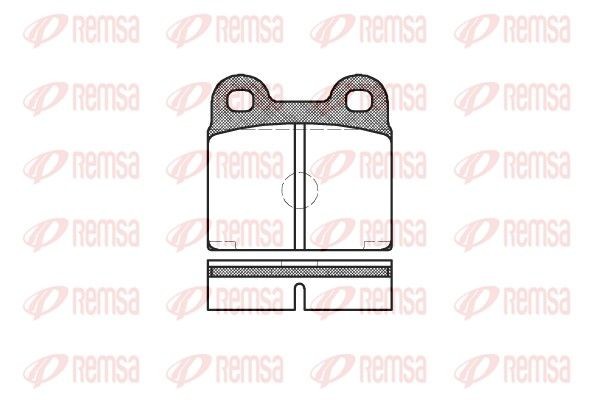 REMSA Brake pad set Article number: 0007.20 cheaply