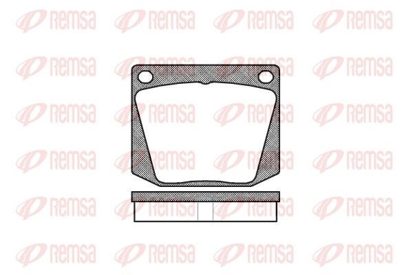 REMSA Brake pad set Article number: 0038.00 cheaply