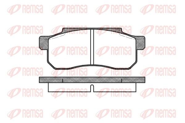 REMSA Brake pad set Article number: 0203.10 cheaply