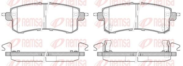 REMSA Brake pad set Article number: 1447.02 cheaply