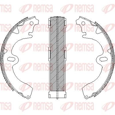REMSA Brake Shoe Set Article number: 4345.00 cheaply