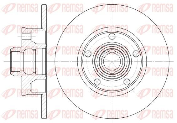 REMSA Brake disc Article number: 6025.00 cheaply