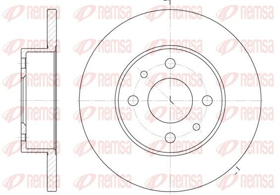 REMSA Brake disc Article number: 6111.00 cheaply