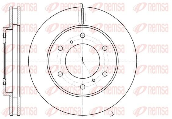 REMSA Brake disc Article number: 61118.10 cheaply