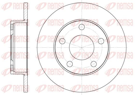 REMSA Brake disc Article number: 6124.00 cheaply