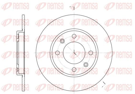 REMSA Brake disc Article number: 6128.00 cheaply