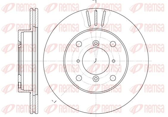 REMSA Brake disc Article number: 6143.10 cheaply