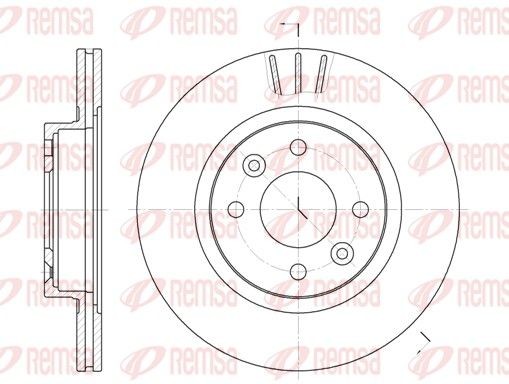REMSA Brake disc Article number: 6204.10 cheaply