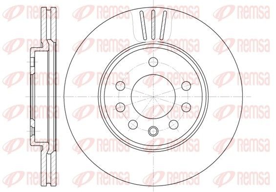 REMSA Brake disc Article number: 6319.10 cheaply