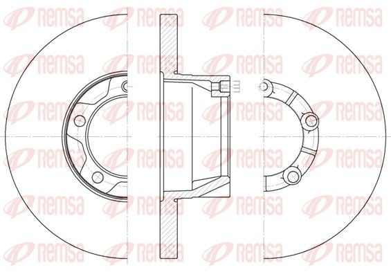 REMSA Brake disc Article number: 6543.00 cheaply