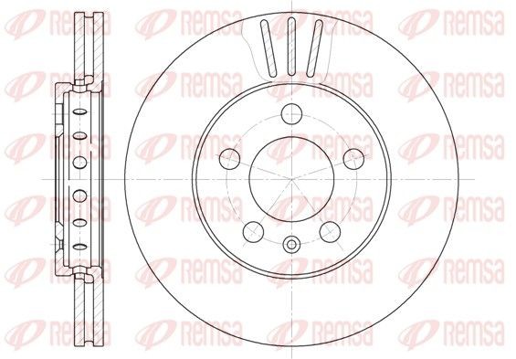 REMSA Brake disc Article number: 6545.10 cheaply