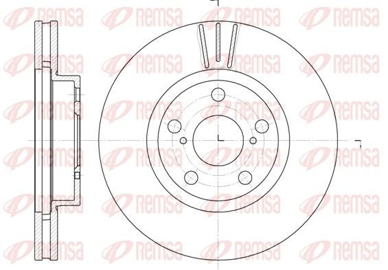 REMSA Brake disc Article number: 6577.10 cheaply
