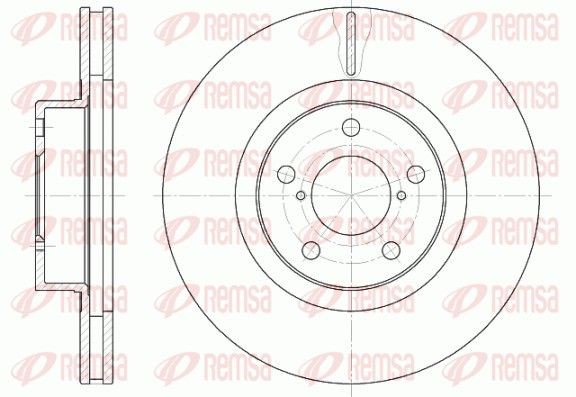 REMSA Brake disc Article number: 6715.10 cheaply