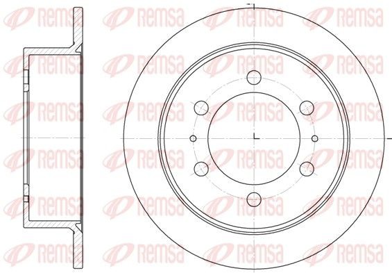 REMSA Brake disc Article number: 6784.00 cheaply