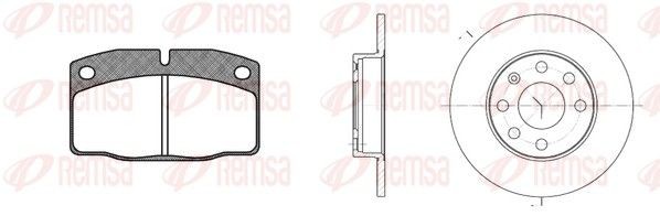 REMSA Brake discs and pads set Article number: 8101.00 cheaply
