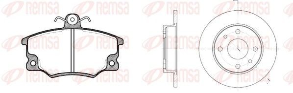 REMSA Brake discs and pads set Article number: 8146.00 cheaply