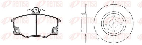 REMSA Brake discs and pads set Article number: 8146.01 cheaply