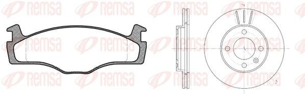 REMSA Brake discs and pads set Article number: 8171.00 cheaply