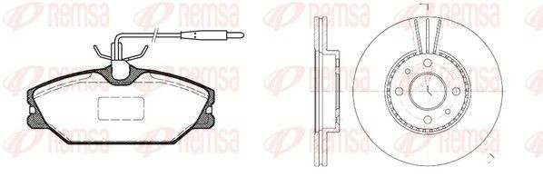 REMSA Brake discs and pads set Article number: 8208.01 cheaply