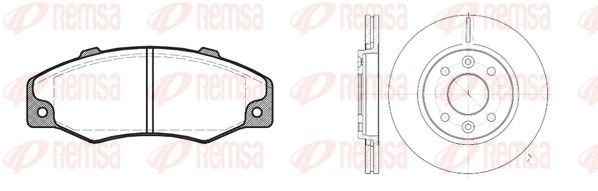 REMSA Brake discs and pads set Article number: 8220.00 cheaply