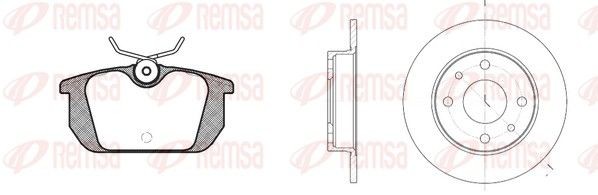 REMSA Brake discs and pads set Article number: 8231.00 cheaply