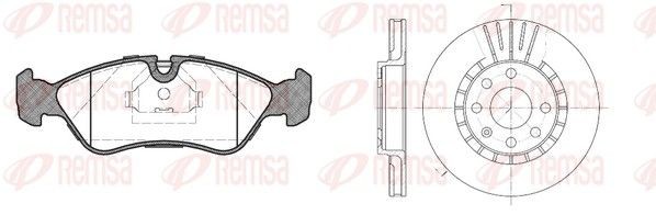 REMSA Brake discs and pads set Article number: 8286.00 cheaply