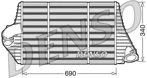 DENSO Intercooler Article number: DIT23001 cheaply