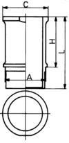 KOLBENSCHMIDT 89584110 Cylinder Sleeve SAMBA 1.4 (51A632) 72 PS Petrol 1987