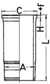 KOLBENSCHMIDT Cylinder Sleeve Article number: 88034110 cheaply