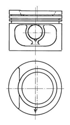 KOLBENSCHMIDT Piston Article number: 93876600 cheaply