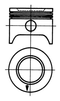 KOLBENSCHMIDT Piston Article number: 92803601 cheaply