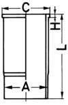 KOLBENSCHMIDT Piston Article number: 93457600 cheaply