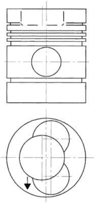 KOLBENSCHMIDT Piston Article number: 90276720 cheaply
