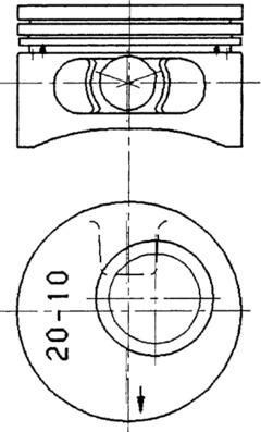 KOLBENSCHMIDT Piston Article number: 90245620 cheaply