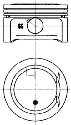 KOLBENSCHMIDT Piston Article number: 94798620 cheaply
