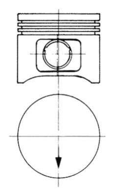 KOLBENSCHMIDT Piston Article number: 93754613 cheaply