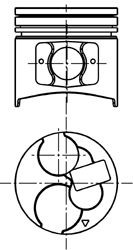 KOLBENSCHMIDT Piston Article number: 40069600 cheaply