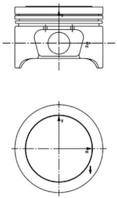 KOLBENSCHMIDT Piston Article number: 40161600 cheaply
