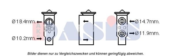 AKS DASIS AC expansion valve Article number: 840265N cheaply
