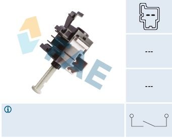 FAE 24856 Switch, clutch control (cruise control) C-MAX 1.8 Flexifuel 125 PS Petrol/Ethanol 2010