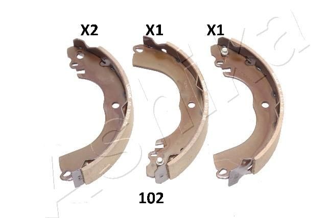 ASHIKA Brake Shoe Set Article number: 55-01-102 cheaply